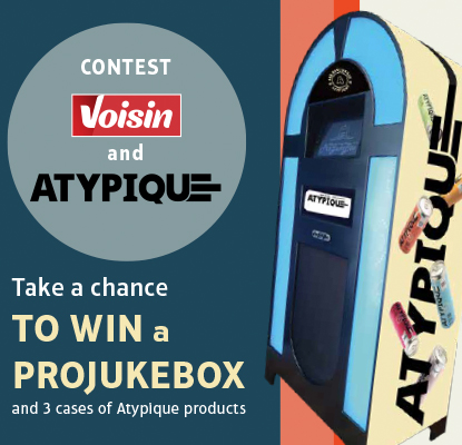 Take a chance to win a projukebox & 3 cases of Atypique products