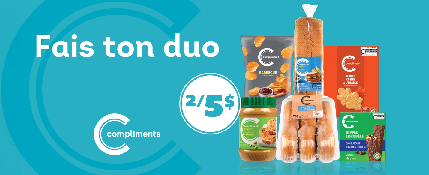 Fais ton duo. Compliments 2/5 $.