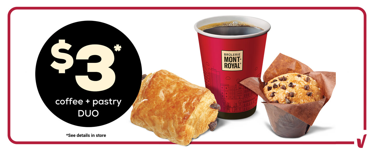 Coffee pastry duo