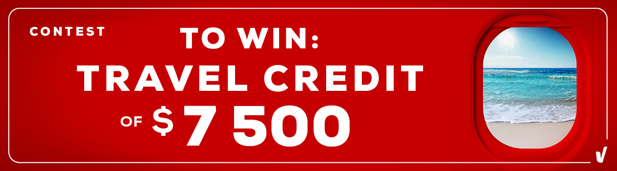 To win: travel credit of $7500