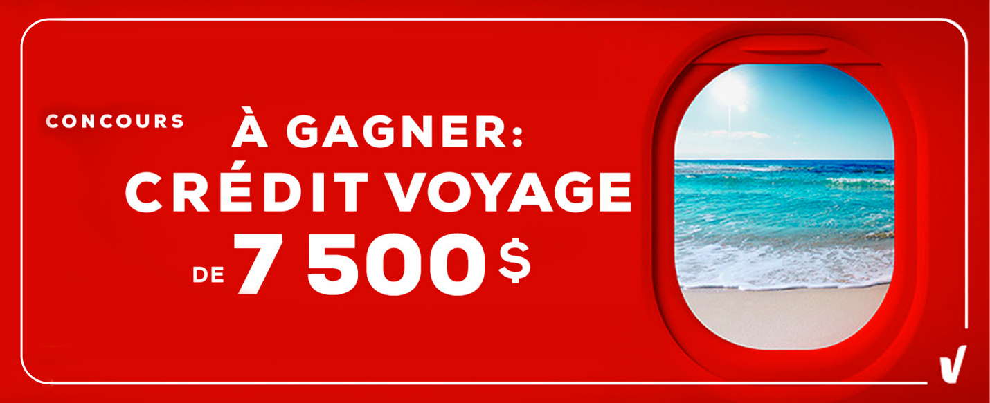 Lecture de texte "Concours pour gagner un crédit voyage de 7500$"