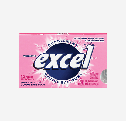 Chewing gum bubblemint