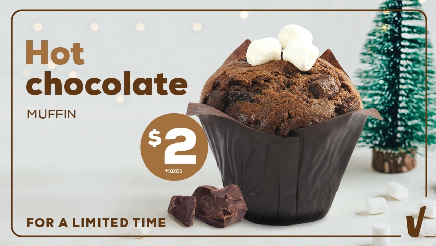 Hot chocolate muffin