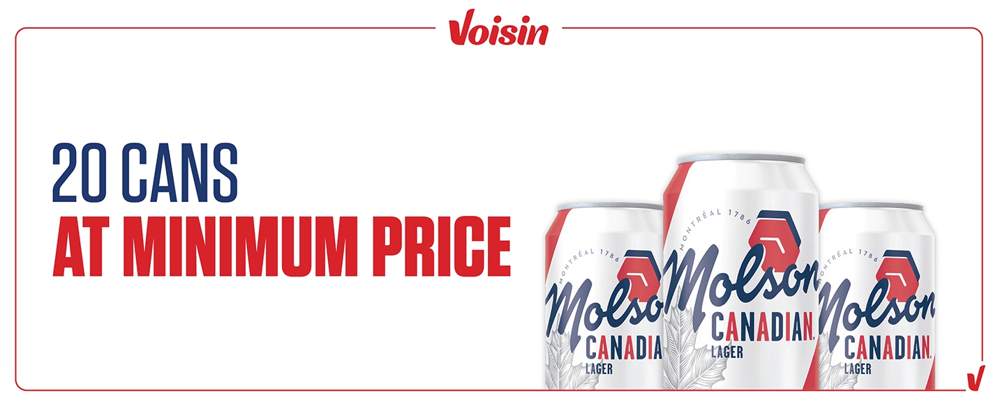 20 Cans at minimum price