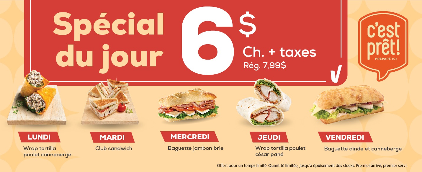 Special du jour.