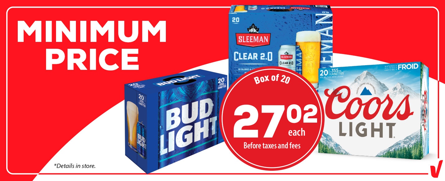 Minimum price bud light